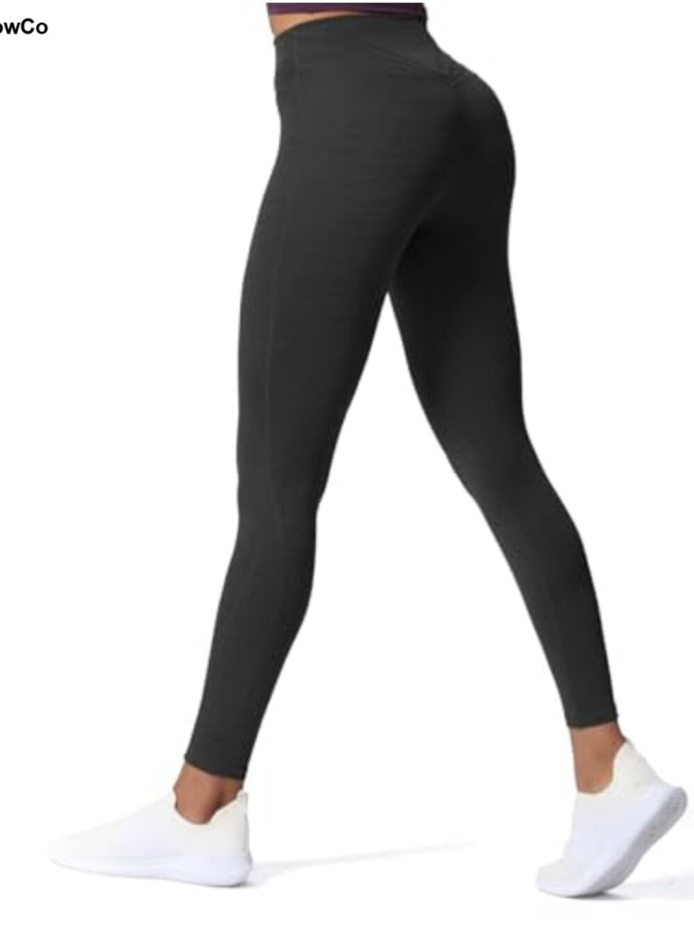 High Waist Ankle Leggings 87% Nylon 13% Spandex Yoga Pants No Pockets